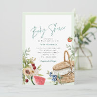 Spring Picnic | Neutral Green Baby Shower Brunch