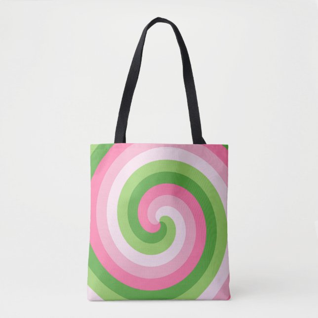 Spring Picnic Spiral Tote Bag (Front)