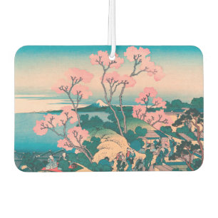 Spring Picnic under Cherry Tree Flowers Mount Fuji Car Air Freshener