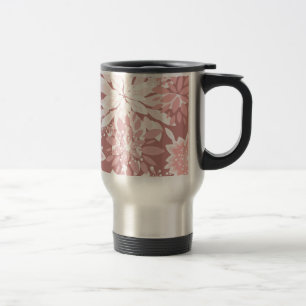 Spring  pink flora patterns travel mug