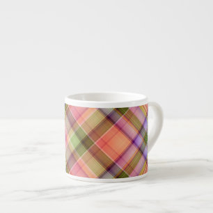 Spring Plaid Espresso Mug