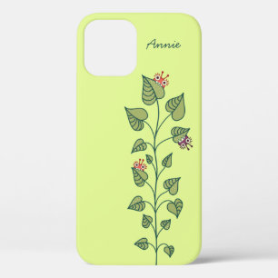 Spring Plant Cute Green Nature Lover Girl Name iPhone 12 Pro Case
