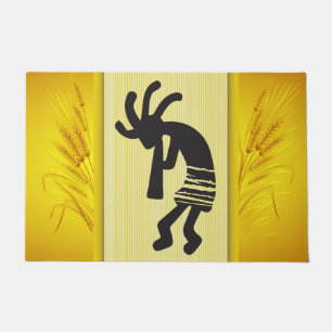 Spring Planting Kokopelli Doormat