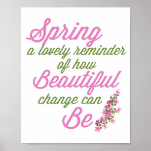 Spring Poem // Spring Flowers Poster