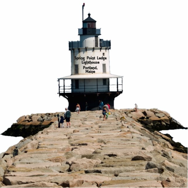 Spring Point Ledge Light Standing Photo Sculpture (Front)