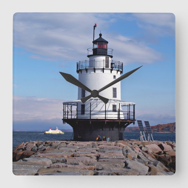 Spring Point Ledge Lighthouse, Maine Clock (Front)