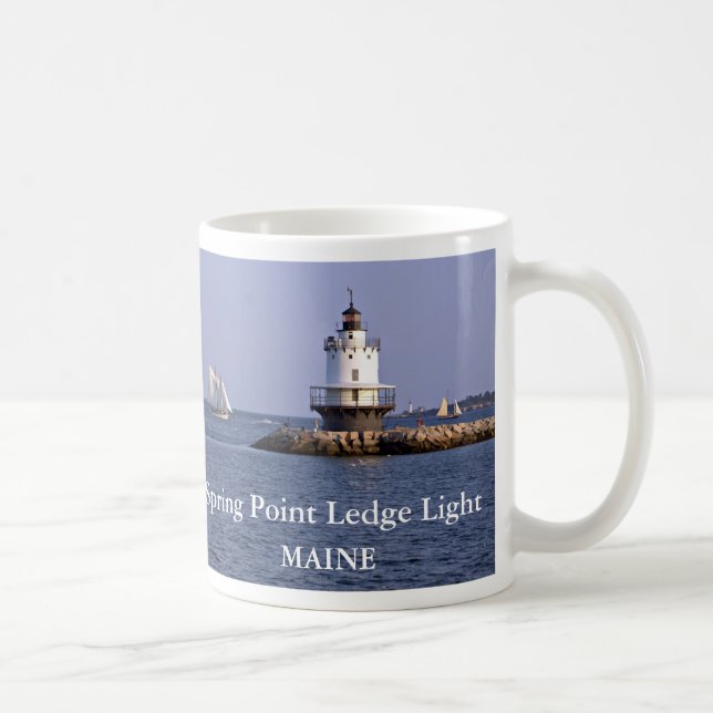 Spring Point Ledge Lighthouse, Maine Coffee Mug (Right)