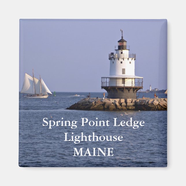 Spring Point Ledge Lighthouse, Maine Magnet (Front)