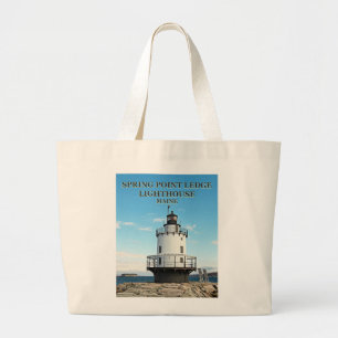 Spring Point Ledge Lighthouse, Maine Tote Bag