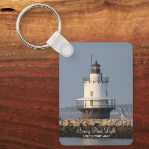 Spring Point South Portland Lighthouse Key Ring