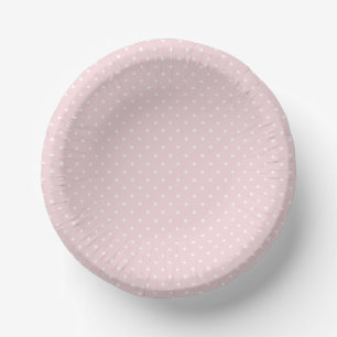 Spring Polka Dots Classic Soft Blush Paper Plate