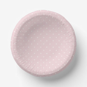 Spring Polka Dots Micro Soft Blush Paper Plate
