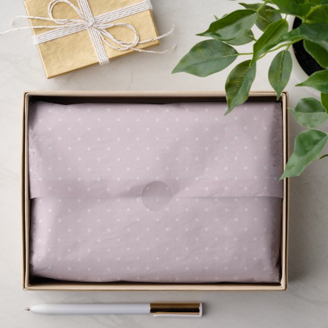 Spring Polka Dots Micro | Soft Blush Tissue Paper (Gift)