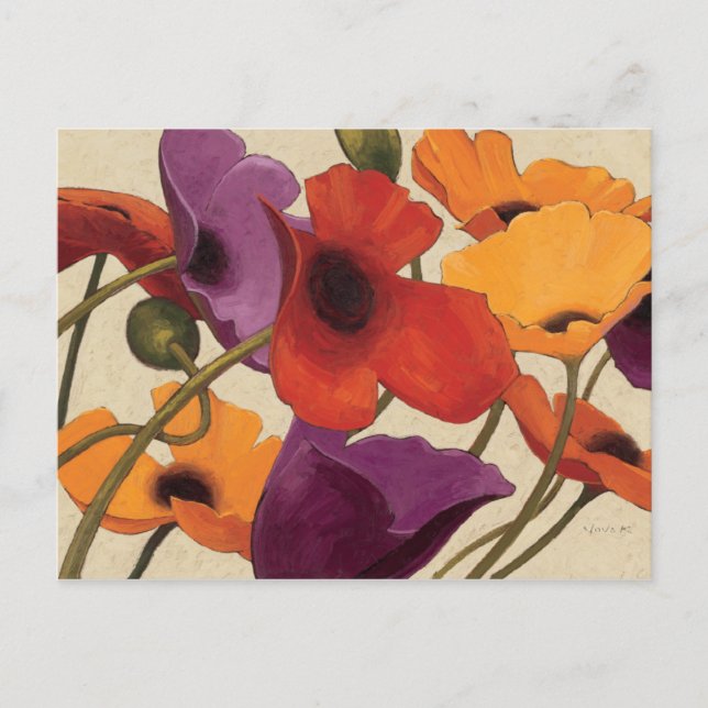 Spring Poppies Postcard (Front)