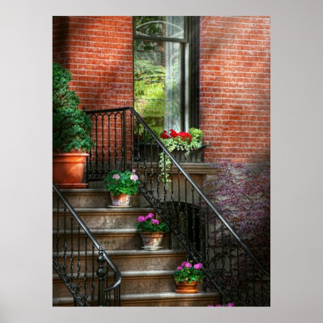 Spring - Porch - Hoboken in Spring Poster (Front)