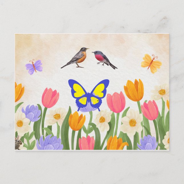 Spring  postcard (Front)