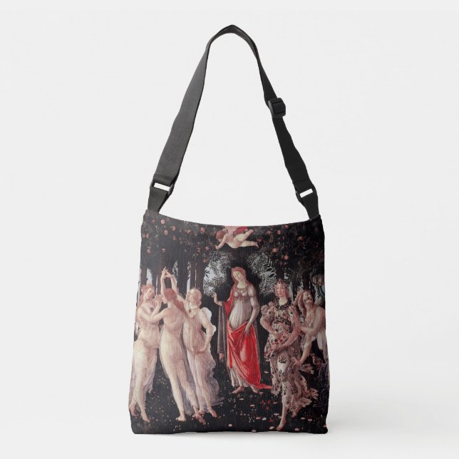 Spring Primavera Sandro Botticelli Renaissance Crossbody Bag (Front)