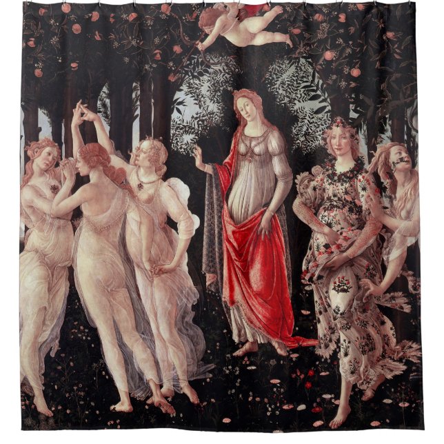 Spring Primavera Sandro Botticelli Renaissance Shower Curtain (Front)
