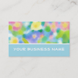 Spring Primroses Business Card to Customise