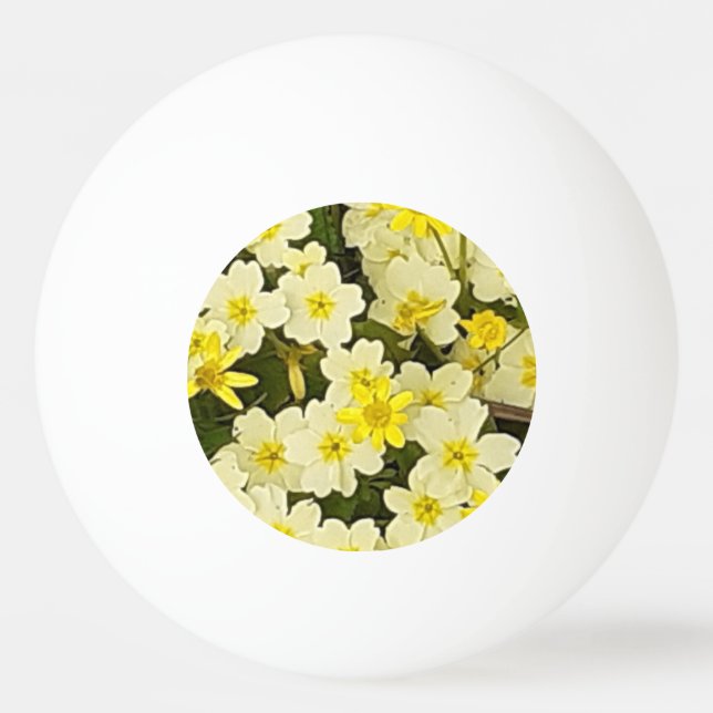 Spring Primroses Ping Pong Ball (Front)