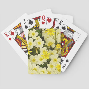 Spring Primroses Playing Cards