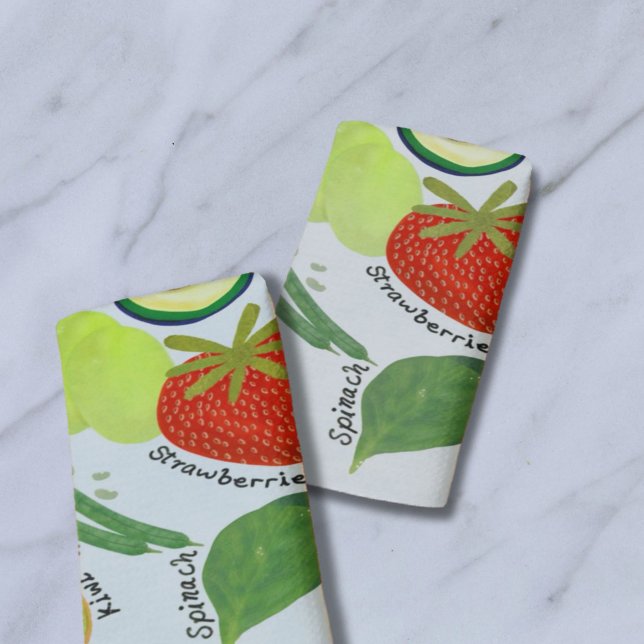 Spring Produce Guide  Tea Towel (Creator Uploaded)