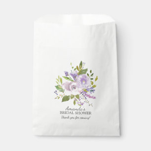 Spring Purple Lavender Floral Shower Favour Bags