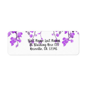 Spring Purple Orchid Branches Floral Wedding