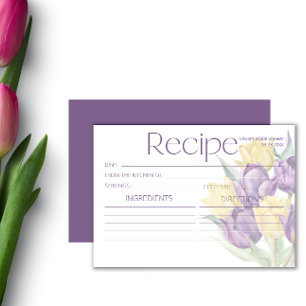 Spring Purple Yellow tTulips Recipe