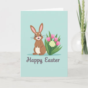 Spring Rabbit Celebration Card