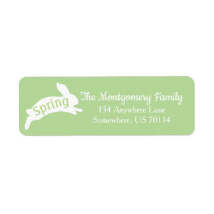 Spring Rabbit Silhouette Family Name