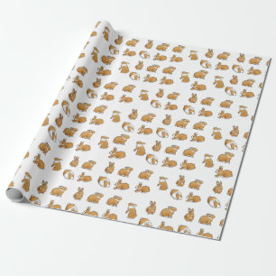 Spring Rabbits Easter Bunny Wrapping Paper
