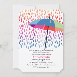 Spring Rain Bridal Shower Invitation