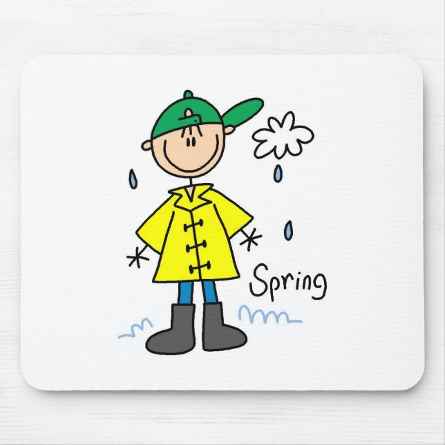 Spring Rain  Mouse Mat (Front)