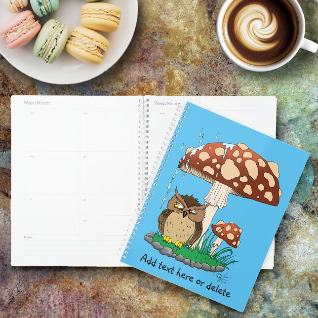 Spring Rain Shower Owl Mushroom Planner (Creator Uploaded)