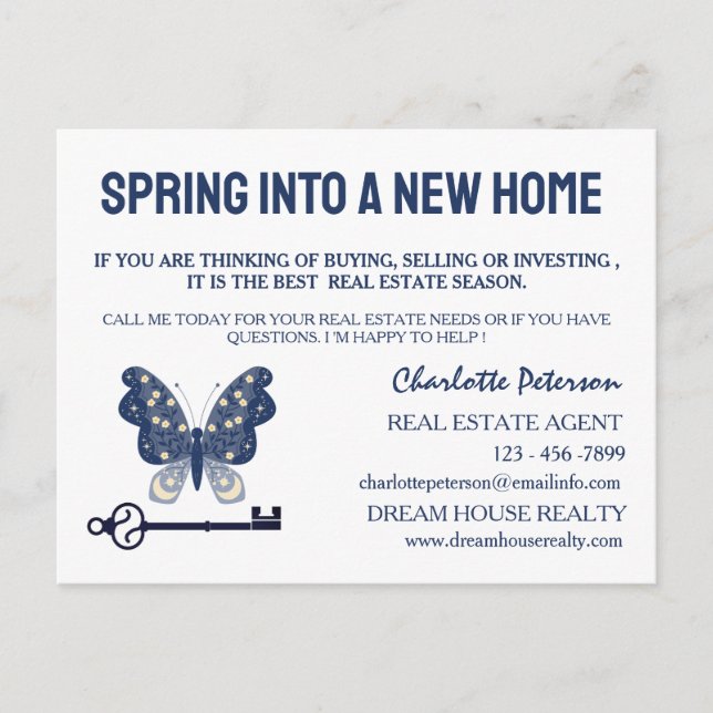 Spring Real Estate Farming Lead Generation Postcard (Front)