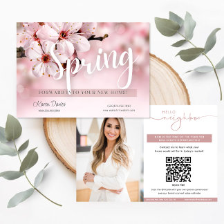 Spring Real Estate Marketing Postcard 