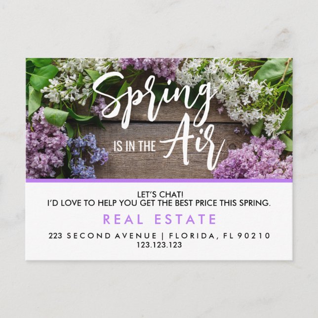 Spring Real Estate Marketing Postcard | Custom Age (Front)