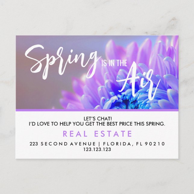 Spring Real Estate Marketing Postcard | Custom Age (Front)