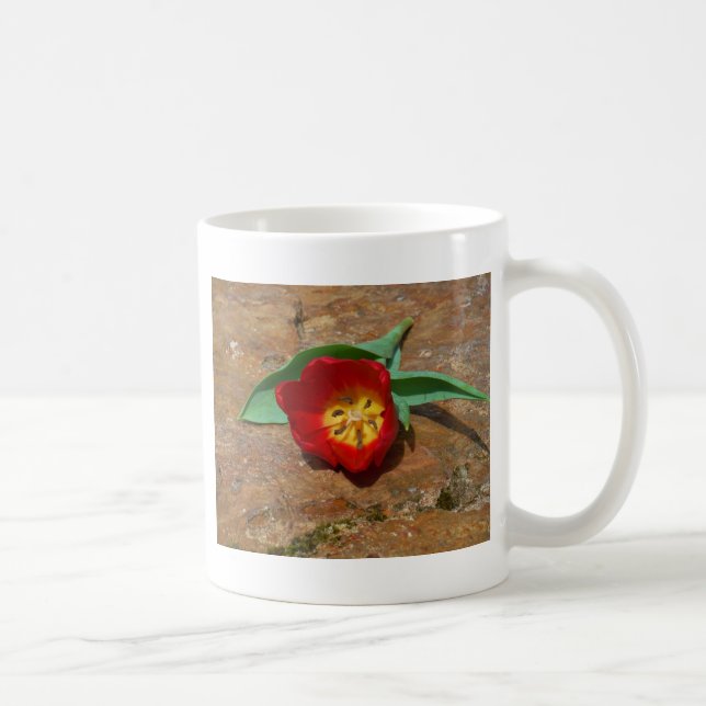 Spring Red Tulip Coffee Mug (Right)