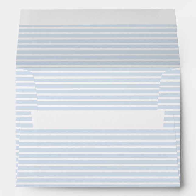  Spring Refined Stripes | Powder Blue ll Envelope (Back (Bottom))