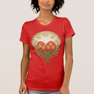 Spring Renewal Eggs Art Nouveau Persian Design T-Shirt