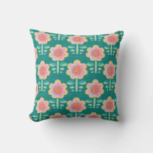 Spring Retro Flower Cushion