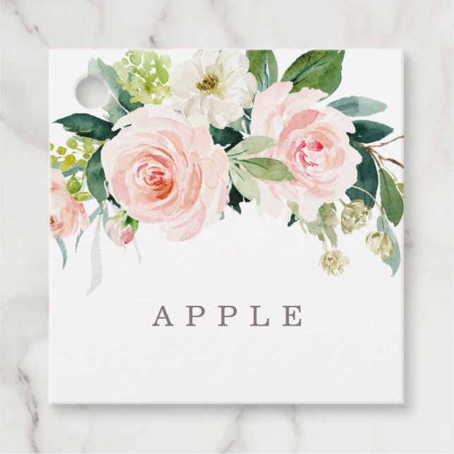 Spring Romance Drink Tags (Front)