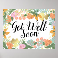 Spring Rose Bloom Clover Support Get Well Soon 