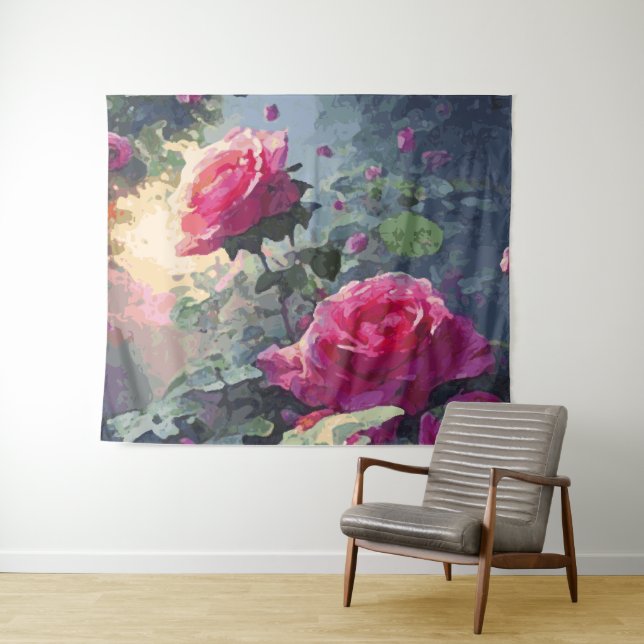 Spring Roses - Tapestry (In Situ (Horizontal))