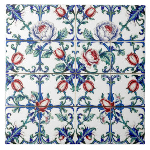 spring roses tile