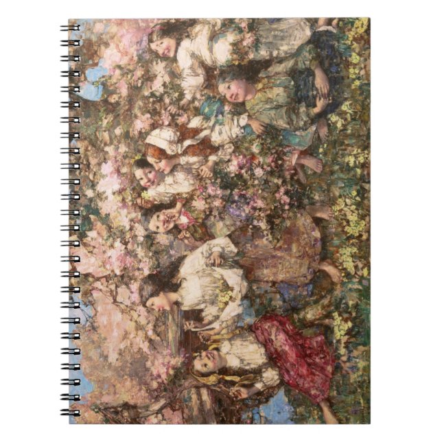 Spring Roundelay (by Edward Atkinson Hornel) Notebook (Front)