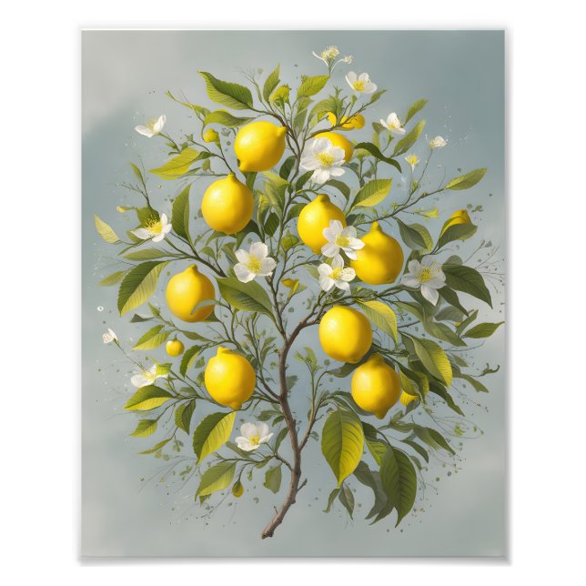 Spring’s Bounty: Lemon Tree Blossom Photo Print (Front)