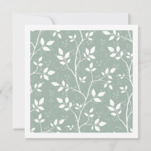 Spring Sage Minimalist Botanical Branches Card